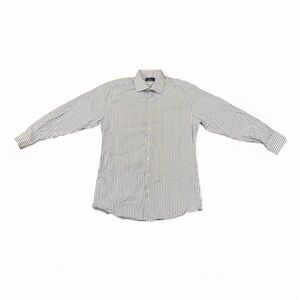 Arnau - Classic Blue Striped Men's Button Down Shirt - Made in Spain (16R)